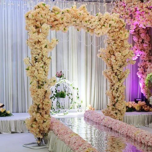 Faux Floral Wedding Arch